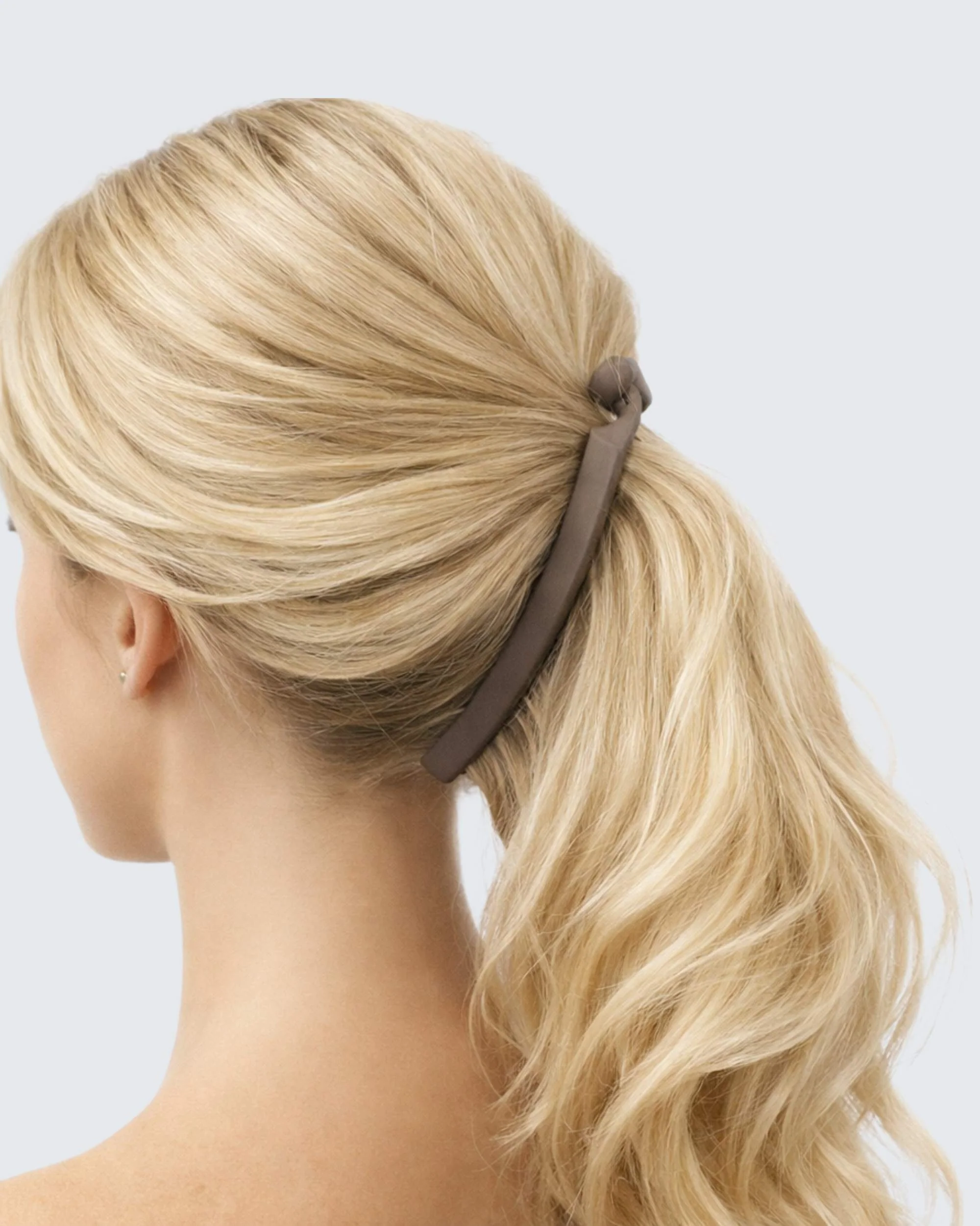 Banana Hair Clips Extra Slim, 4-Pack, Coffee - Image 6
