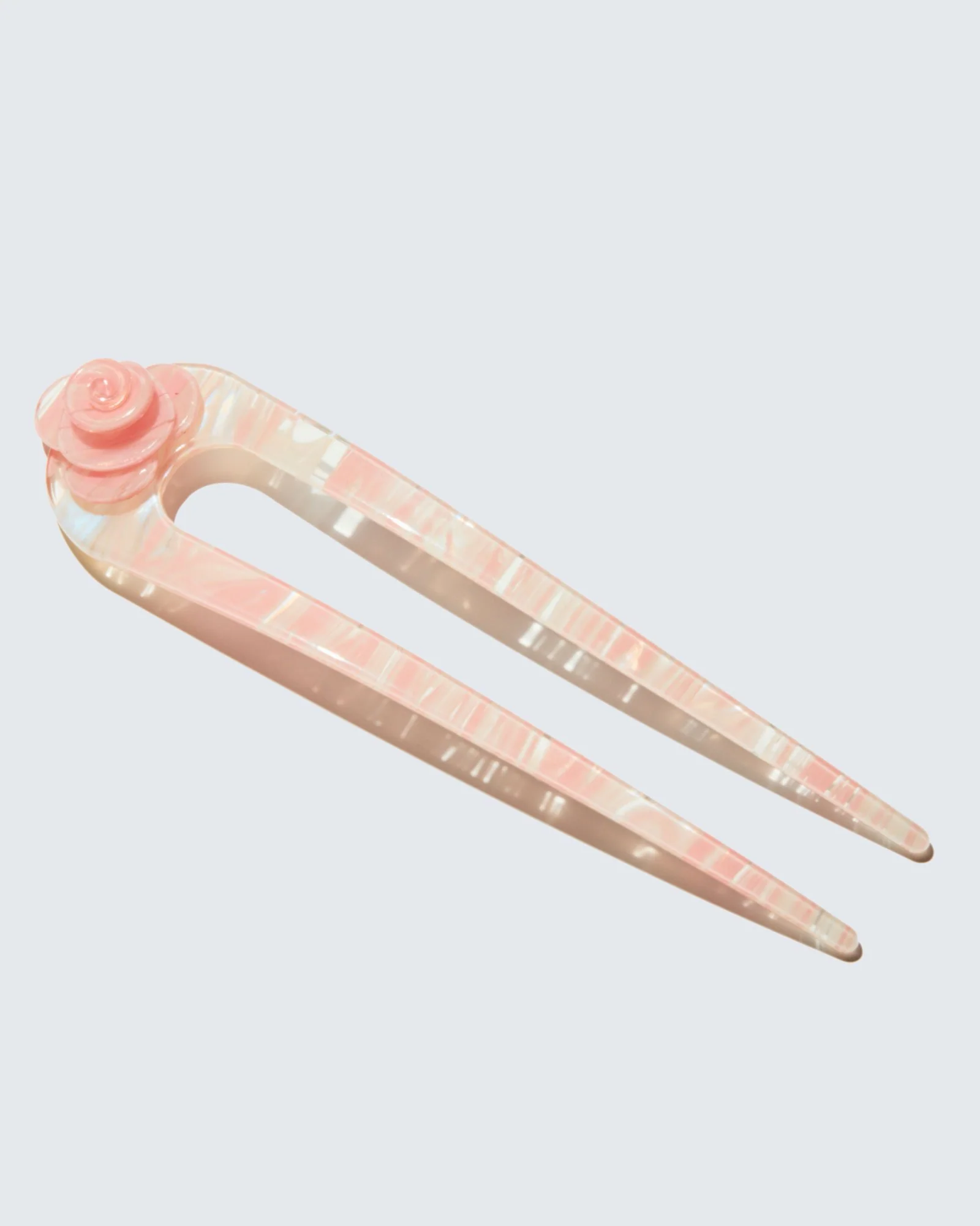 French Twist Hair Pin, Baby Pink - Image 3