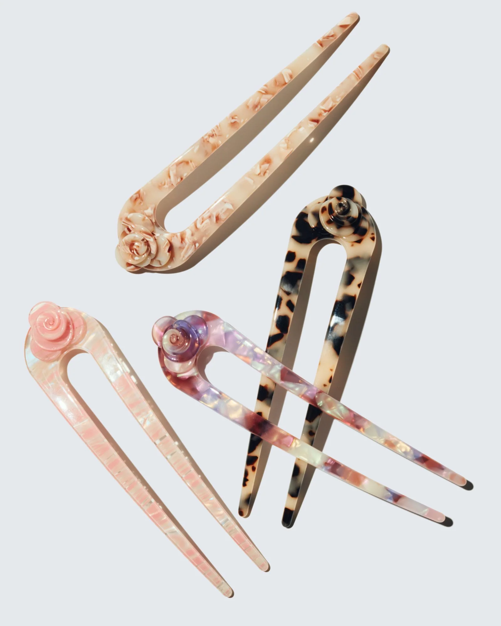 French Twist Hair Pin, Baby Pink - Image 4