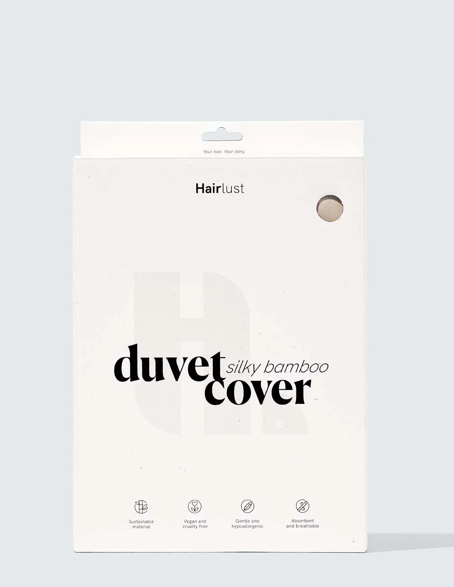Silky Bamboo Duvet Cover, Champagne - Image 2