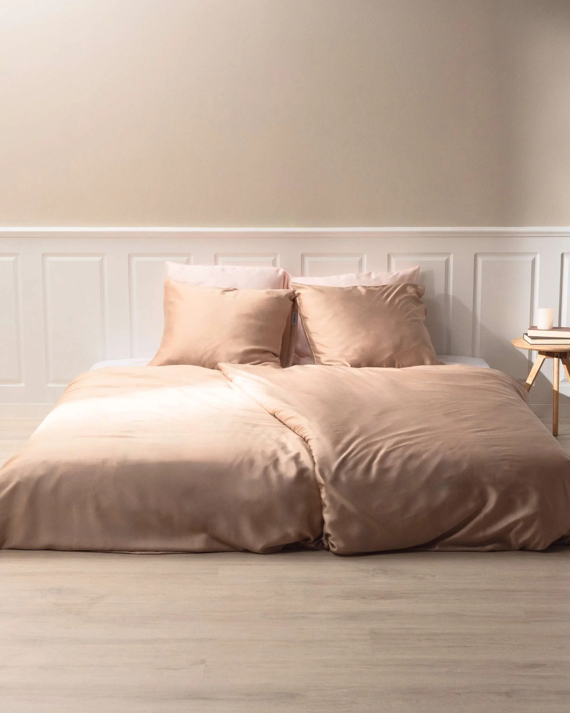 Silky Bamboo Duvet Cover, Latte - Image 2