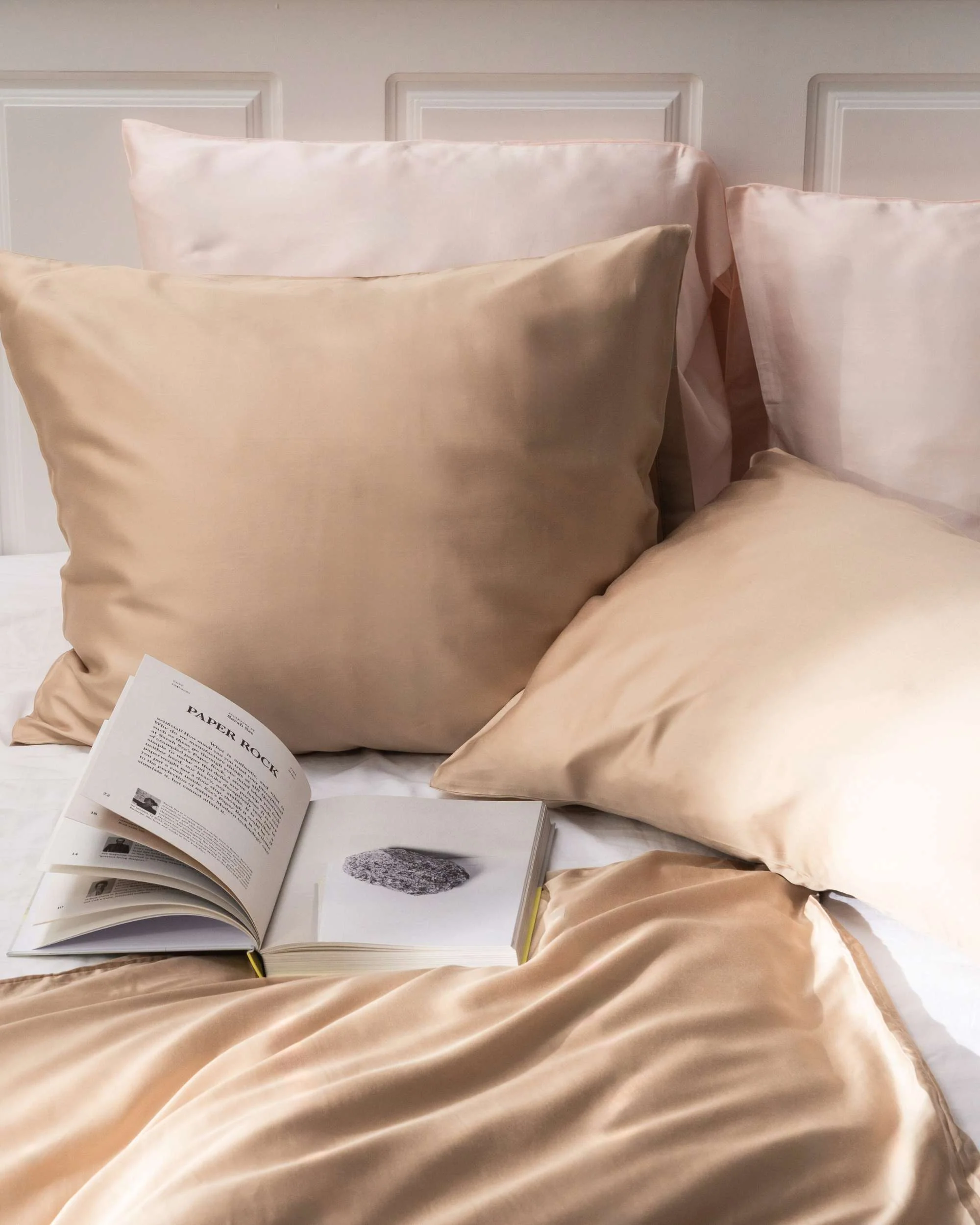 Silky Bamboo Duvet Cover, Latte - Image 3