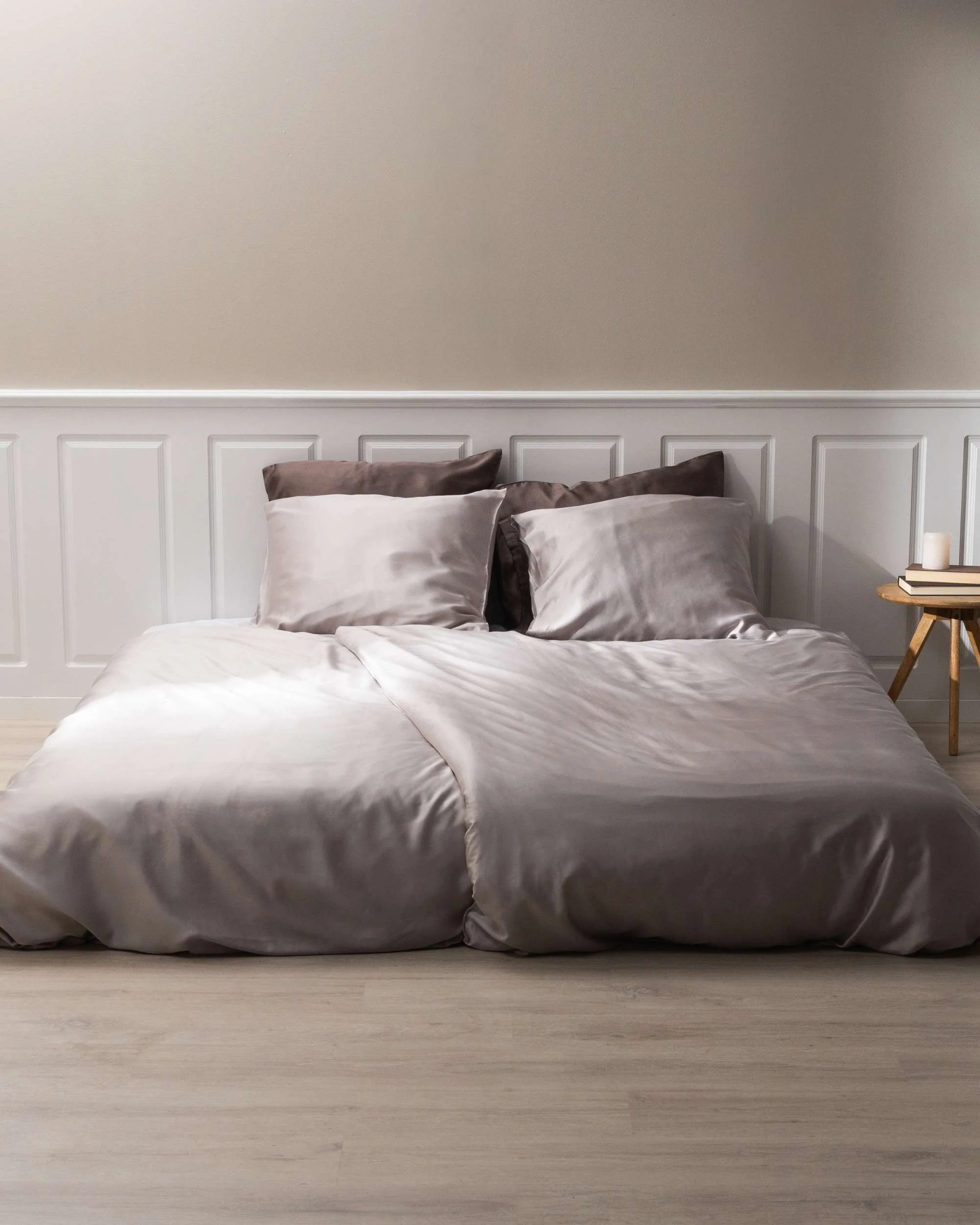 Silky Bamboo Flat Sheet, Soft Gray - Image 3