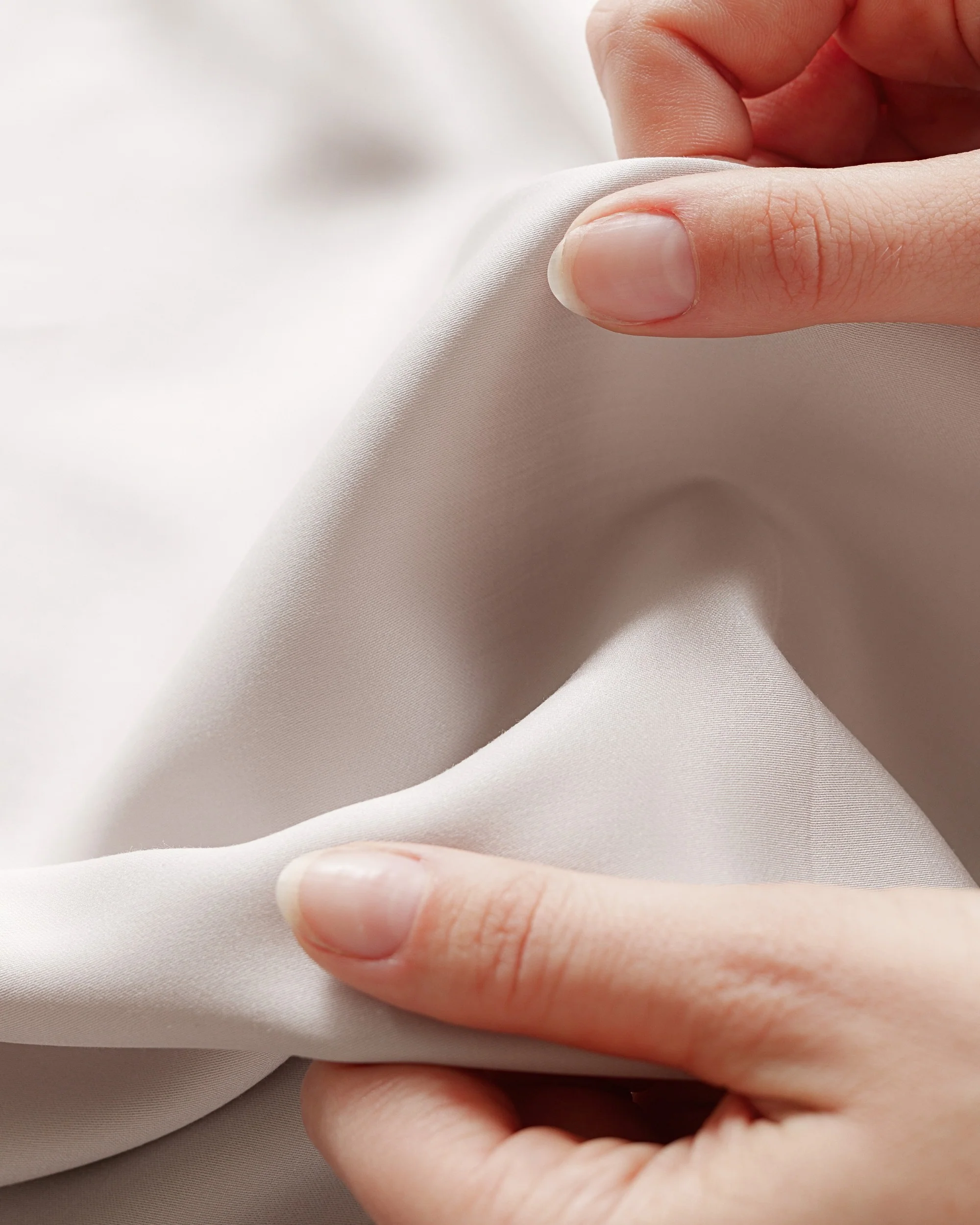 Silky Bamboo Flat Sheet, Soft Gray - Image 5