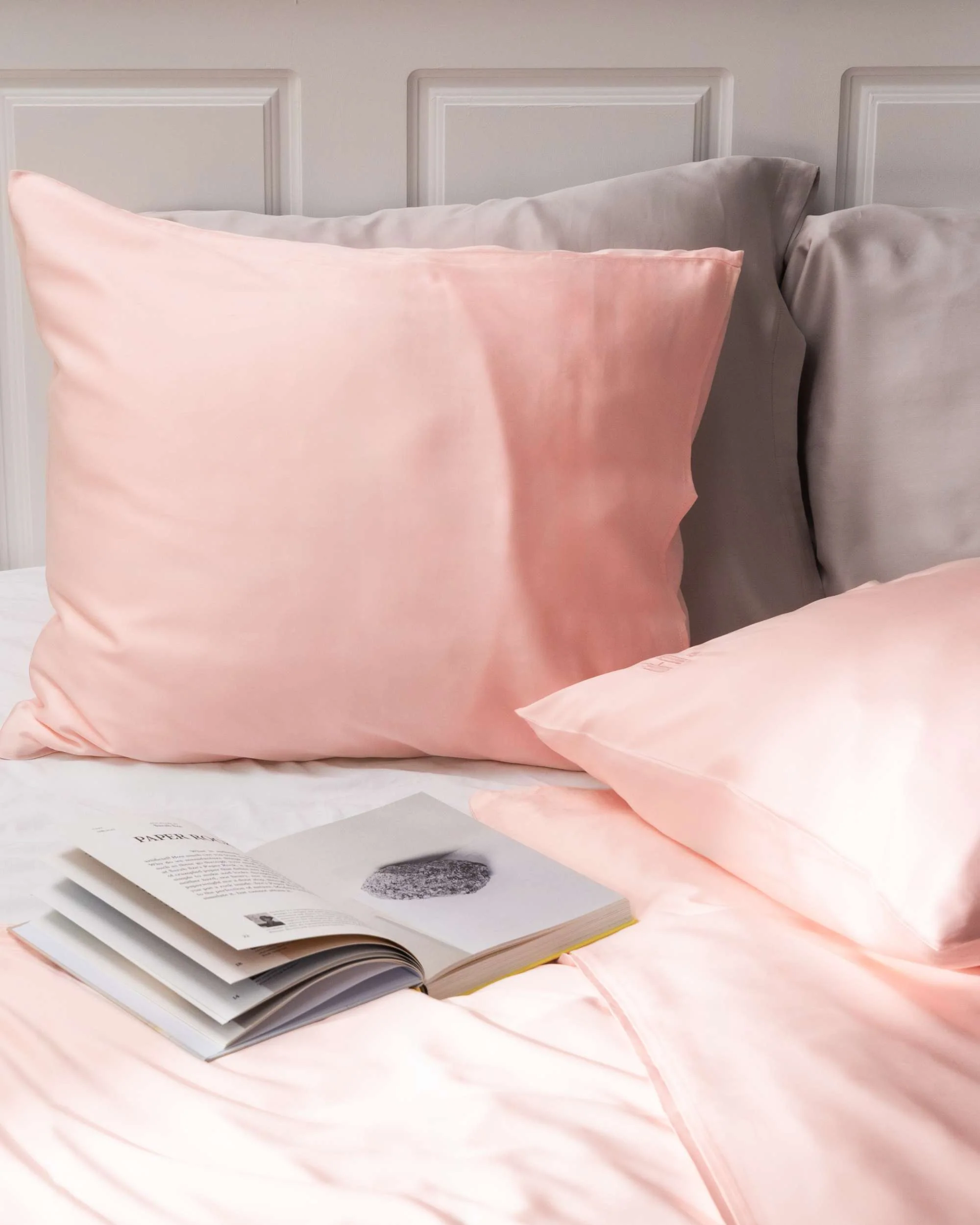 Silky Bamboo Flat Sheet, Powder Pink - Image 3
