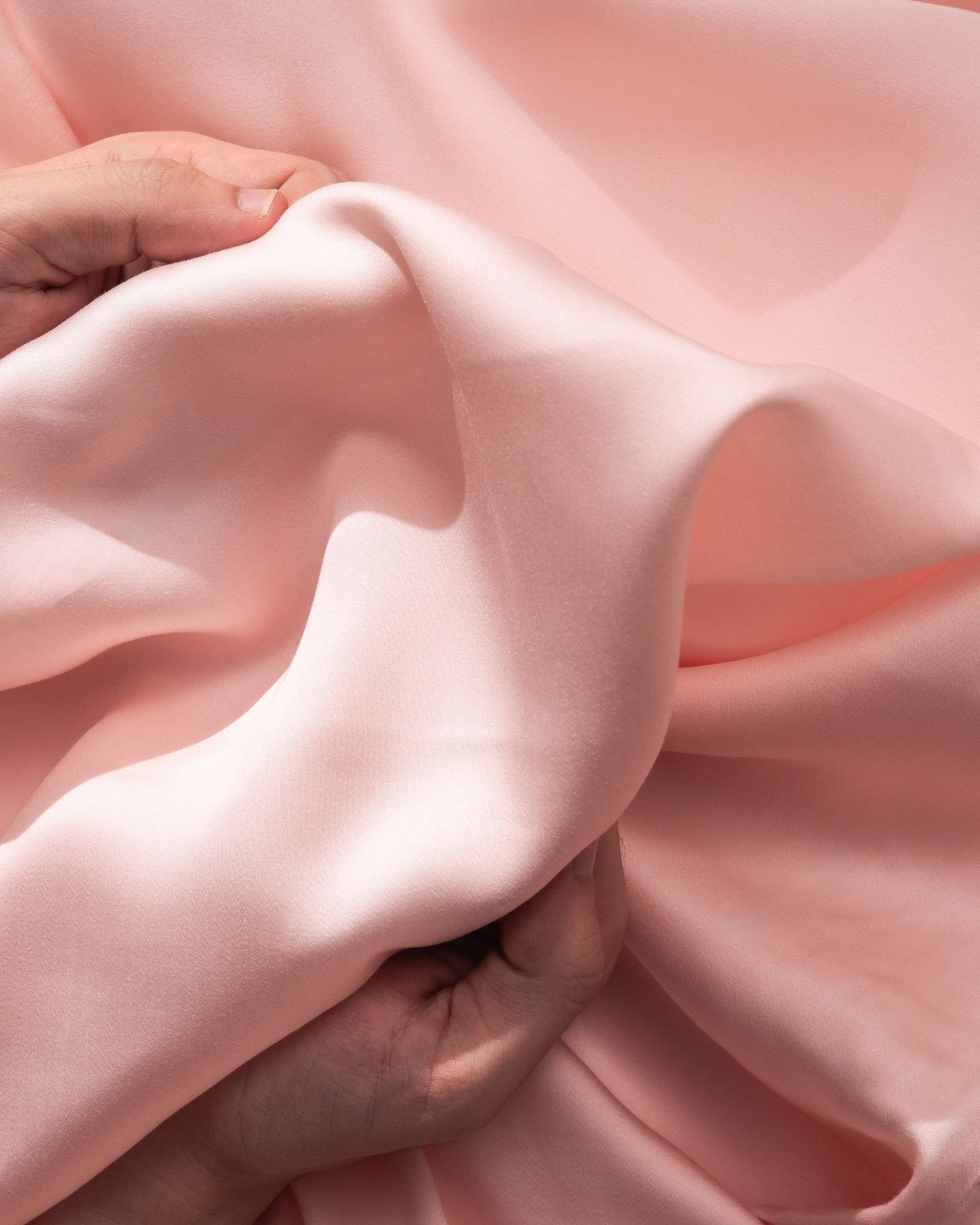 Silky Bamboo Flat Sheet, Powder Pink - Image 5