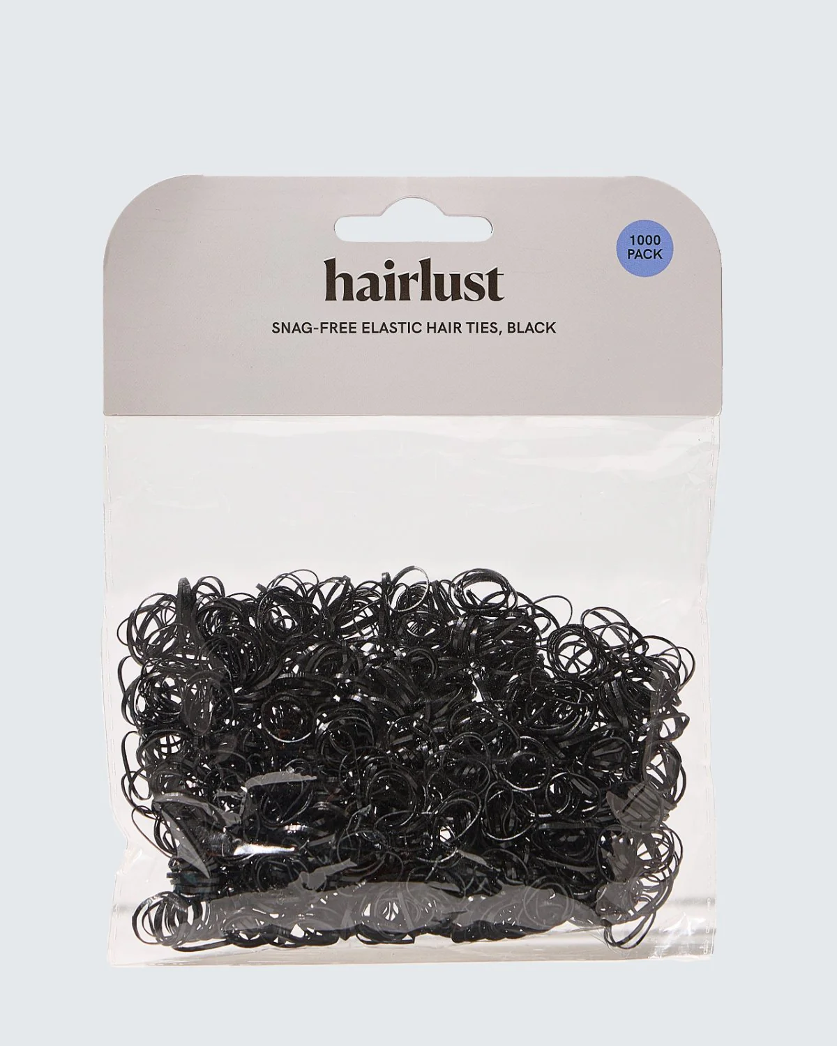 Snag-Free Elastic Hair Ties, 1000-Pack, Black - Image 3