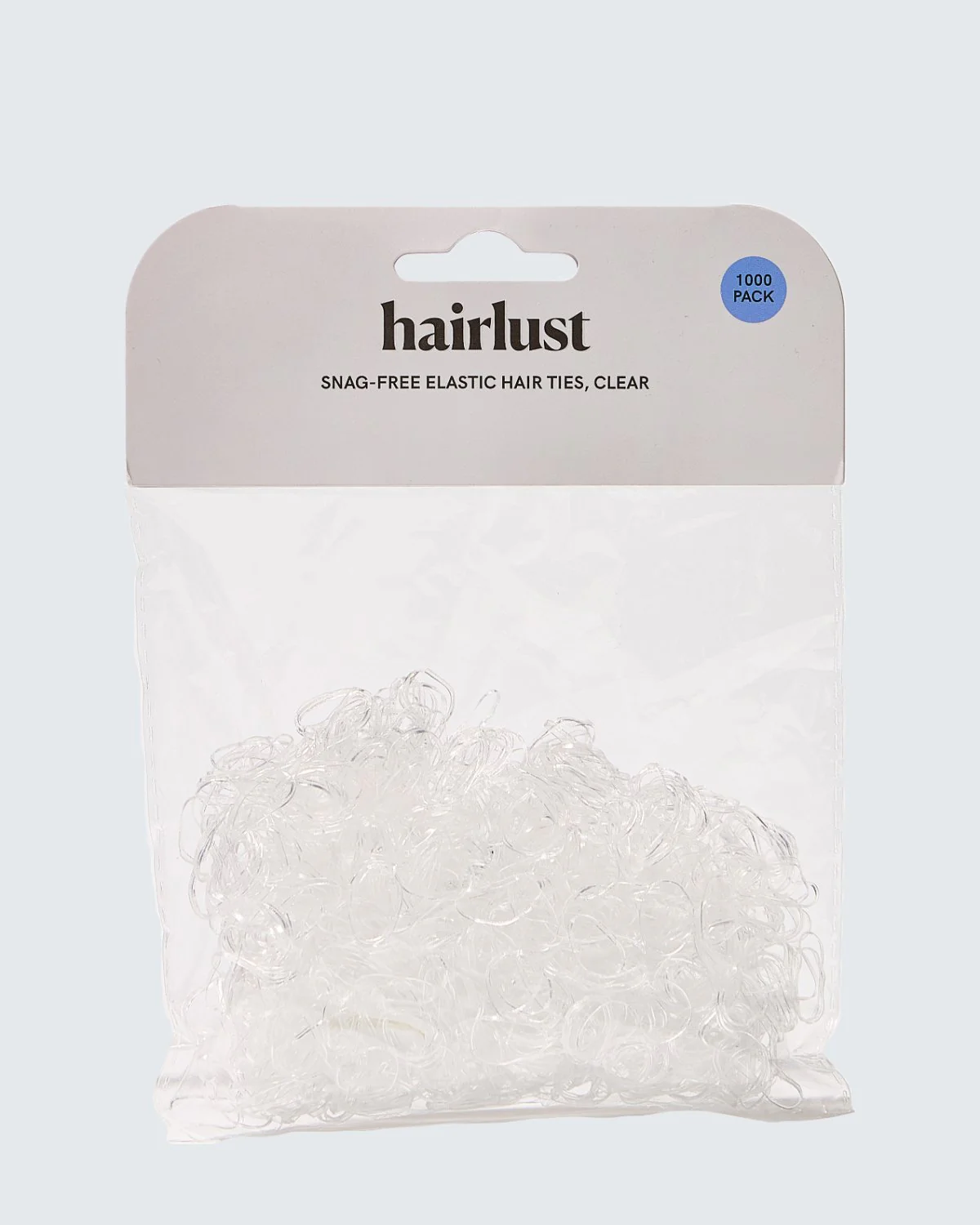 Snag-Free Elastic Hair Ties, 1000-Pack, Clear - Image 3