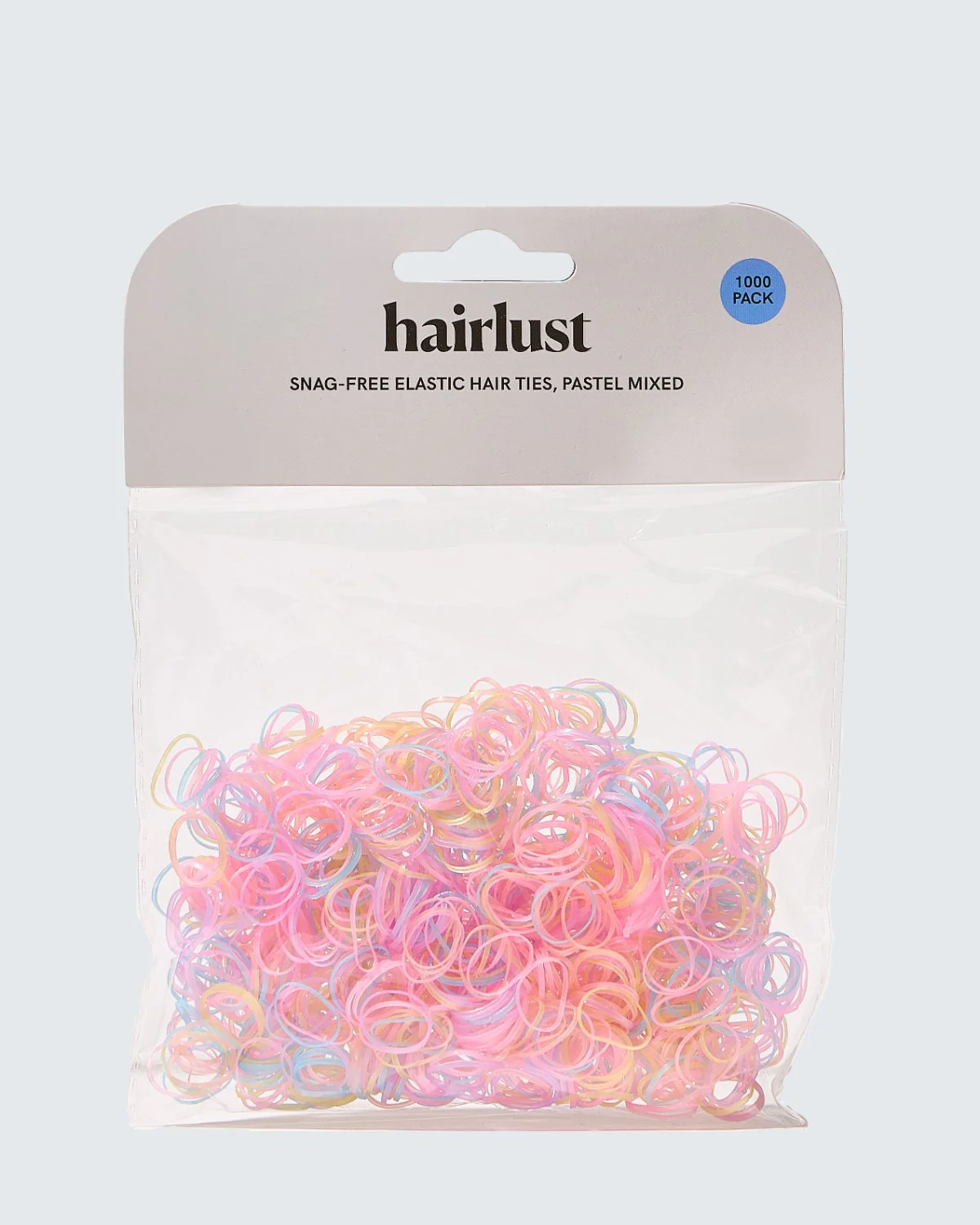 Snag-Free Elastic Hair Ties, 1000-Pack, Pastel - Image 3