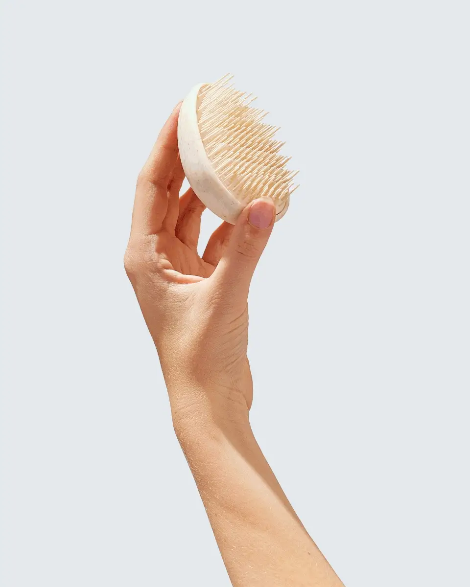 Wet Hair Detangler Brush, White - Image 5